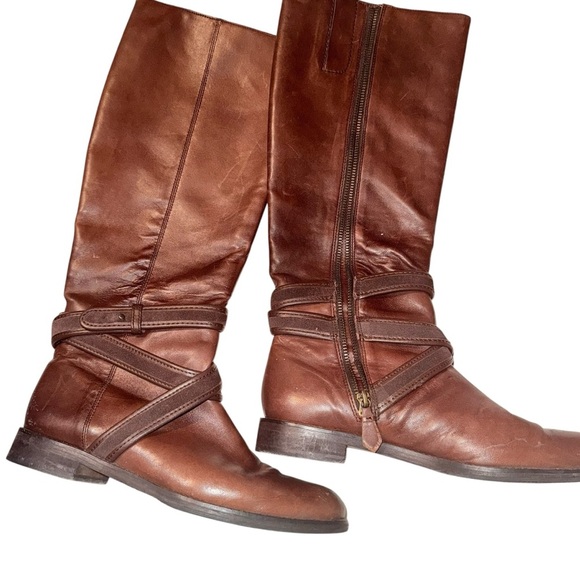 Vince Camuto Chestnut Heeled Boots - Picture 2 of 6